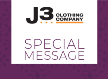 J3 Clothing will be closed starting Tuesday, March 24